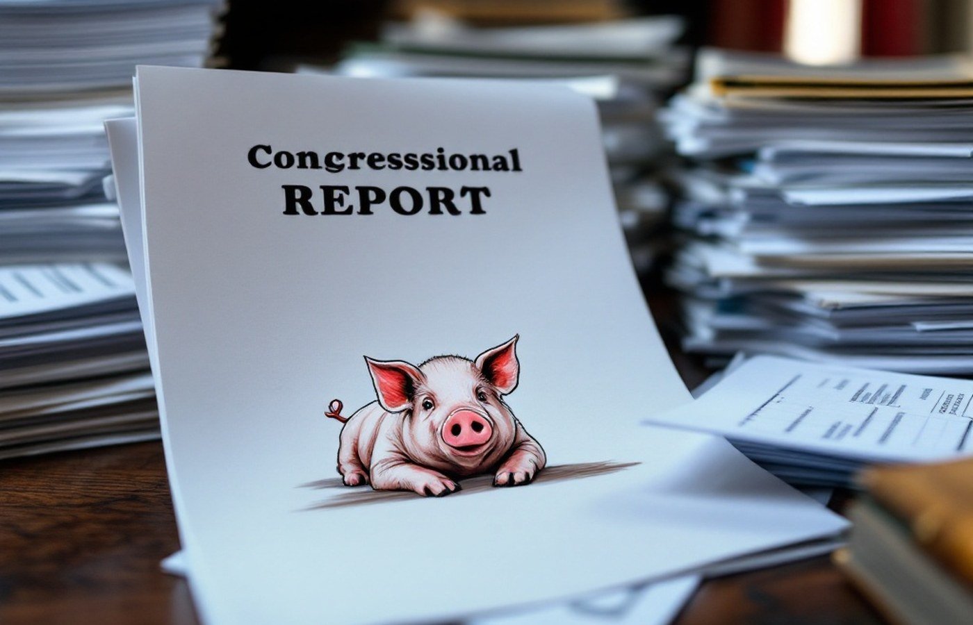 A printed spending report on a desk