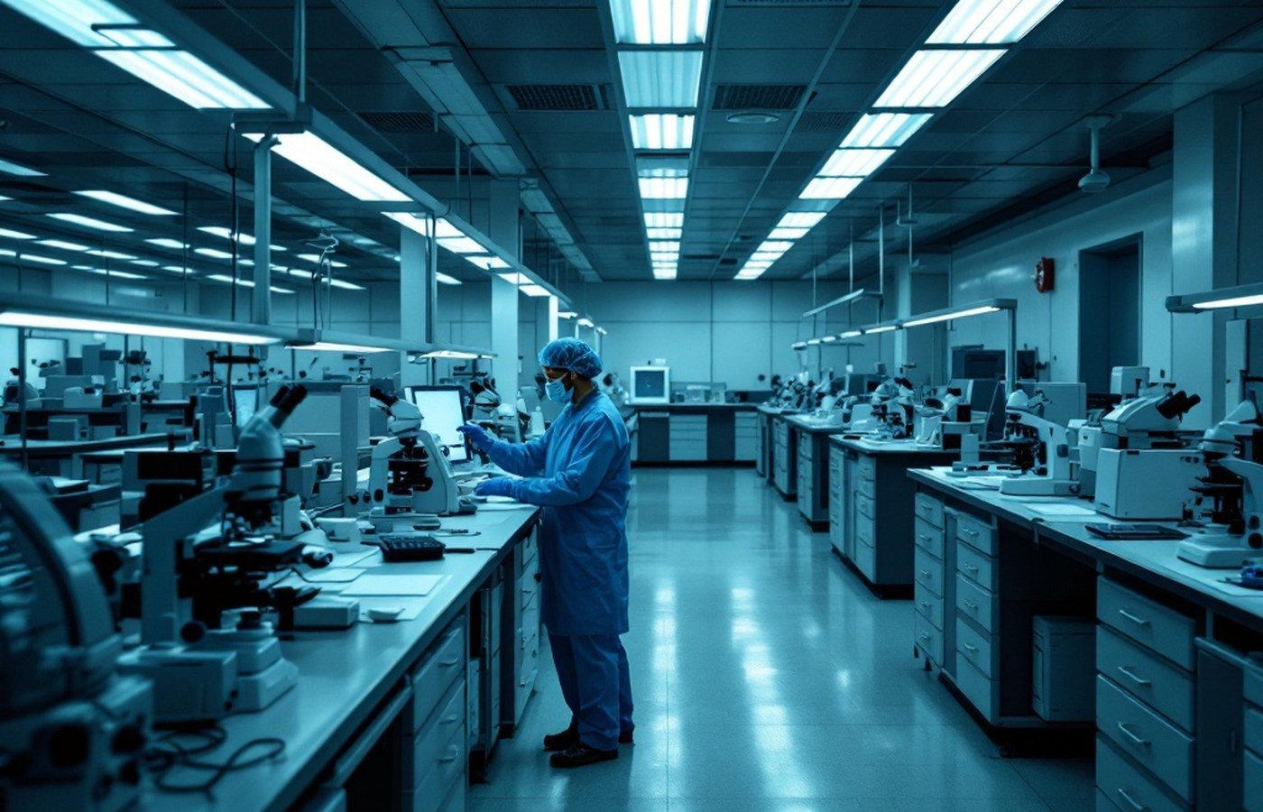 An empty federal research laboratory