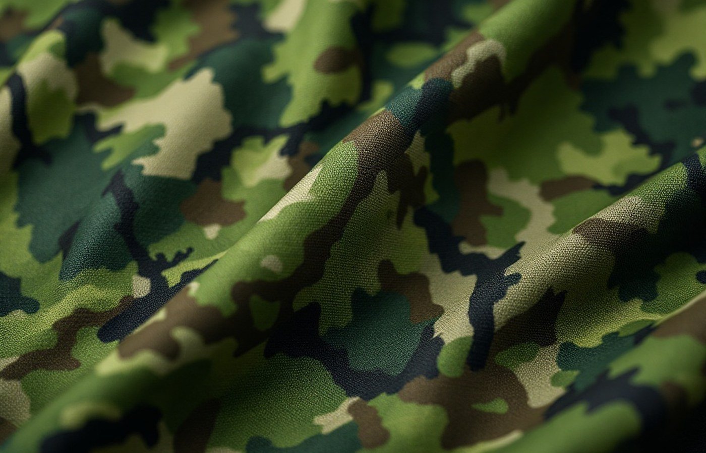 Forest-pattern camouflage fabric