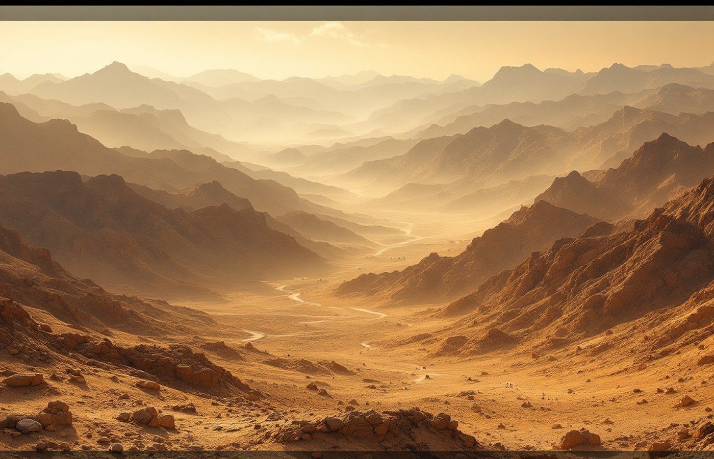 Arid desert terrain in Afghanistan